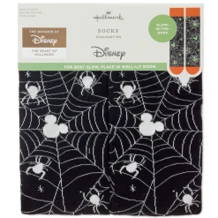 Disney Mickey Mouse Spiderweb Glow-in-the-Dark Crew Socks