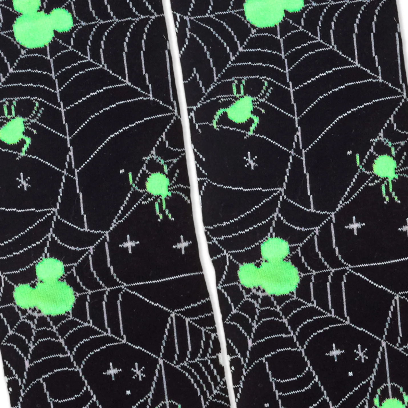 Disney Mickey Mouse Spiderweb Glow-in-the-Dark Crew Socks