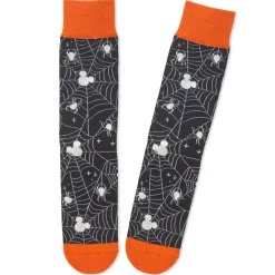 Disney Mickey Mouse Spiderweb Glow-in-the-Dark Crew Socks
