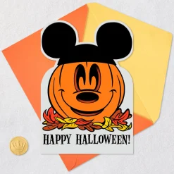 Disney Mickey Mouse You Put A Smile on My Face Halloween Card