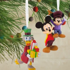 Disney Mickey's Christmas Carol Hallmark Ornaments, Set of 2