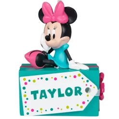 Disney Minnie Mouse Christmas Present Personalized Ornament, Custom Text