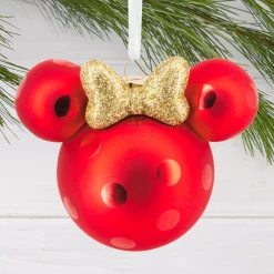 Disney Minnie Mouse Ears Icon Blown Glass Hallmark Ornament