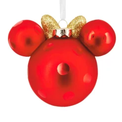 Disney Minnie Mouse Ears Icon Blown Glass Hallmark Ornament