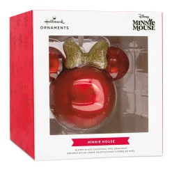 Disney Minnie Mouse Ears Icon Blown Glass Hallmark Ornament