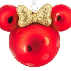 Disney Minnie Mouse Ears Icon Blown Glass Hallmark Ornament