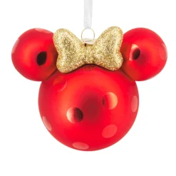 Disney Minnie Mouse Ears Icon Blown Glass Hallmark Ornament