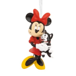 Disney Minnie Mouse Holding Kitten Hallmark Ornament