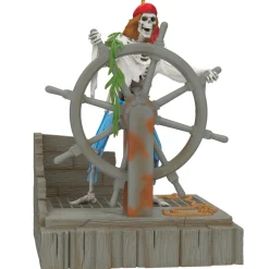 Disney Pirates of the Caribbean Collection Helmsman Skeleton Ornament With Light and Sound