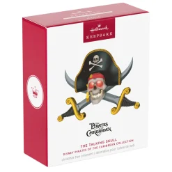 Disney Pirates of the Caribbean Collection The Talking Skull Ornament With Light and Sound