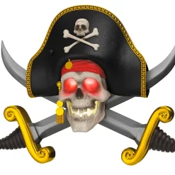 Disney Pirates of the Caribbean Collection The Talking Skull Ornament With Light and Sound