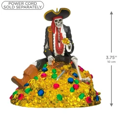 Disney Pirates of the Caribbean Collection Treasure Skeleton Ornament With Light and Sound