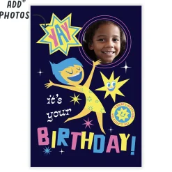 Disney/Pixar Inside Out Feel the Joy Custom Birthday Card