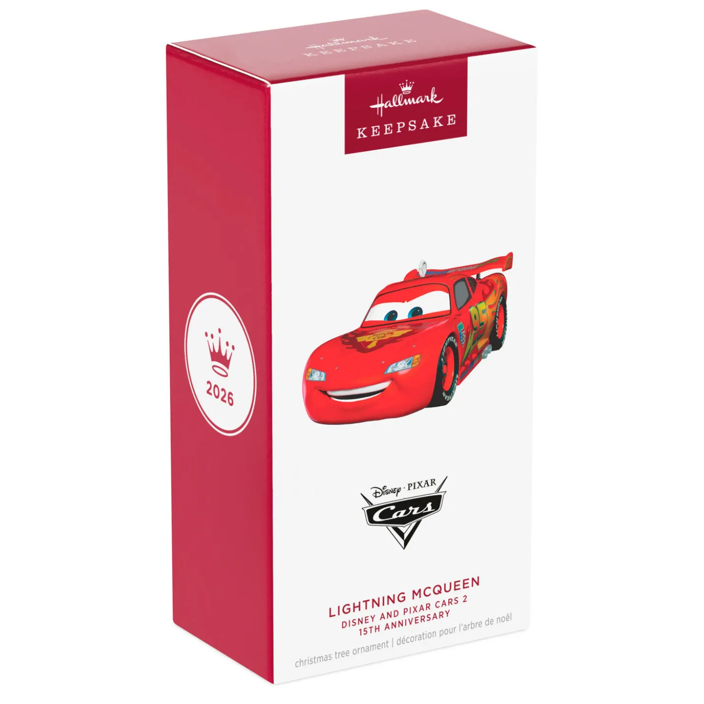 Disney/Pixar Cars 2 15th Anniversary Lightning McQueen Metal Ornament
