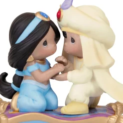Disney Precious Moments Aladdin and Jasmine Porcelain Ornament