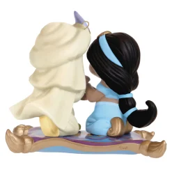 Disney Precious Moments Aladdin and Jasmine Porcelain Ornament