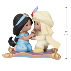 Disney Precious Moments Aladdin and Jasmine Porcelain Ornament