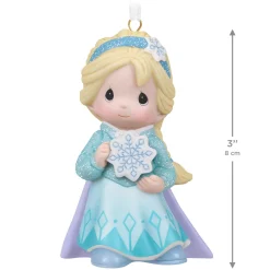 Disney Precious Moments Frozen Elsa Porcelain Ornament
