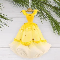 Disney Princess Belle's Gown Ceramic Hallmark Ornament
