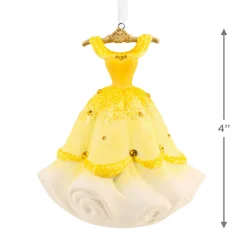 Disney Princess Belle's Gown Ceramic Hallmark Ornament