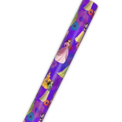 Disney Princess Bold Purple Floral Wrapping Paper Roll, 17.5 sq. ft.