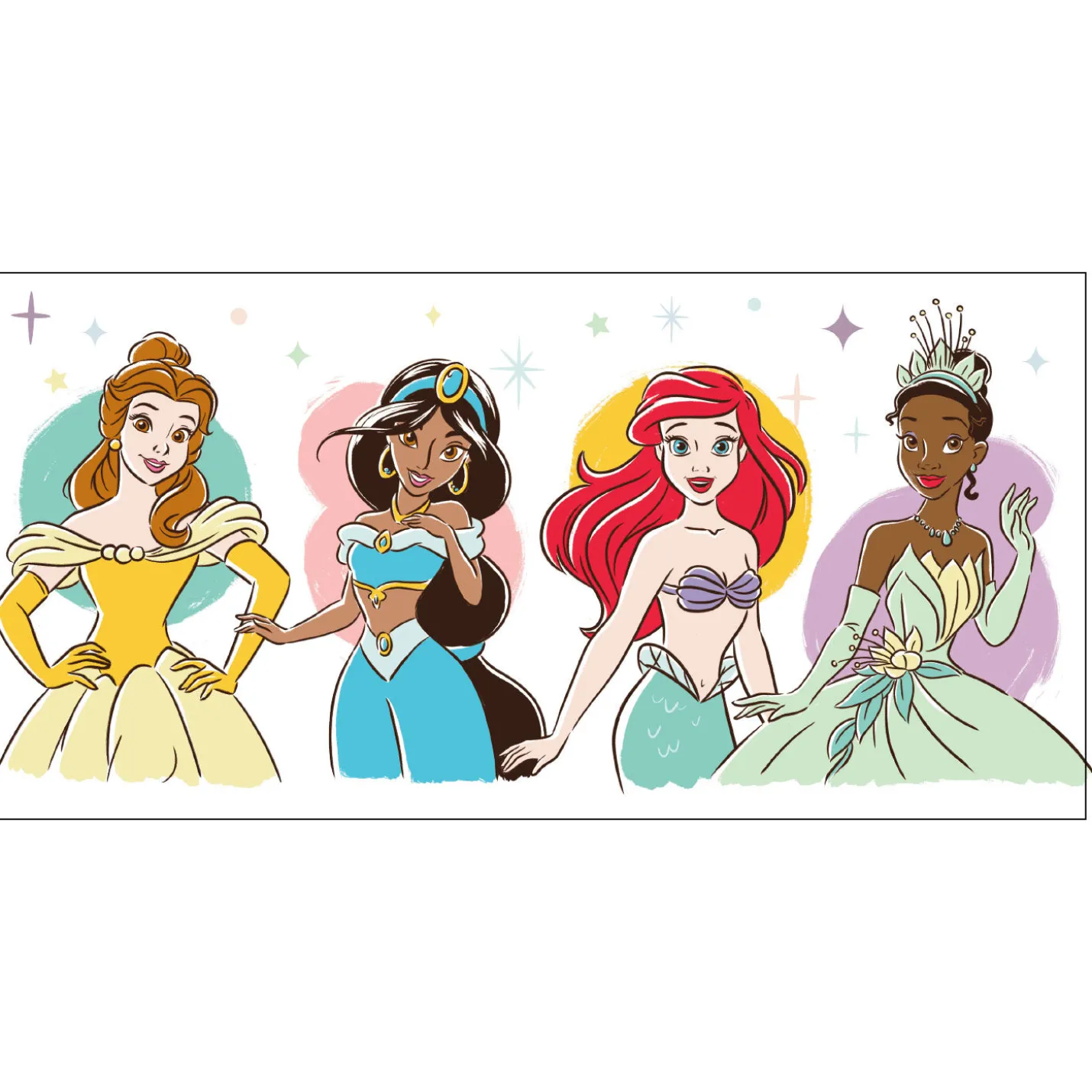 Disney Princess Characters Collectible Drinking Glass, 13.5 oz.