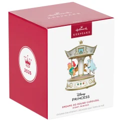 Disney Princess Dreams Go Round Musical Ornament With Light and Motion