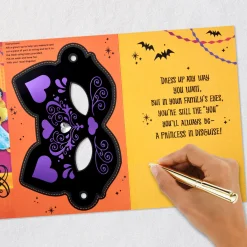 Disney Princess Dress Up Halloween Card for Granddaughter With Mask