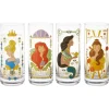 Disney Princess Drinking Glasses, Set of 4