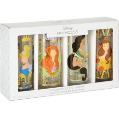 Disney Princess Drinking Glasses, Set of 4