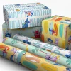 Disney Stitch and Friends 3-Pack Wrapping Paper Mini Roll Bundle, 45 sq. ft. total