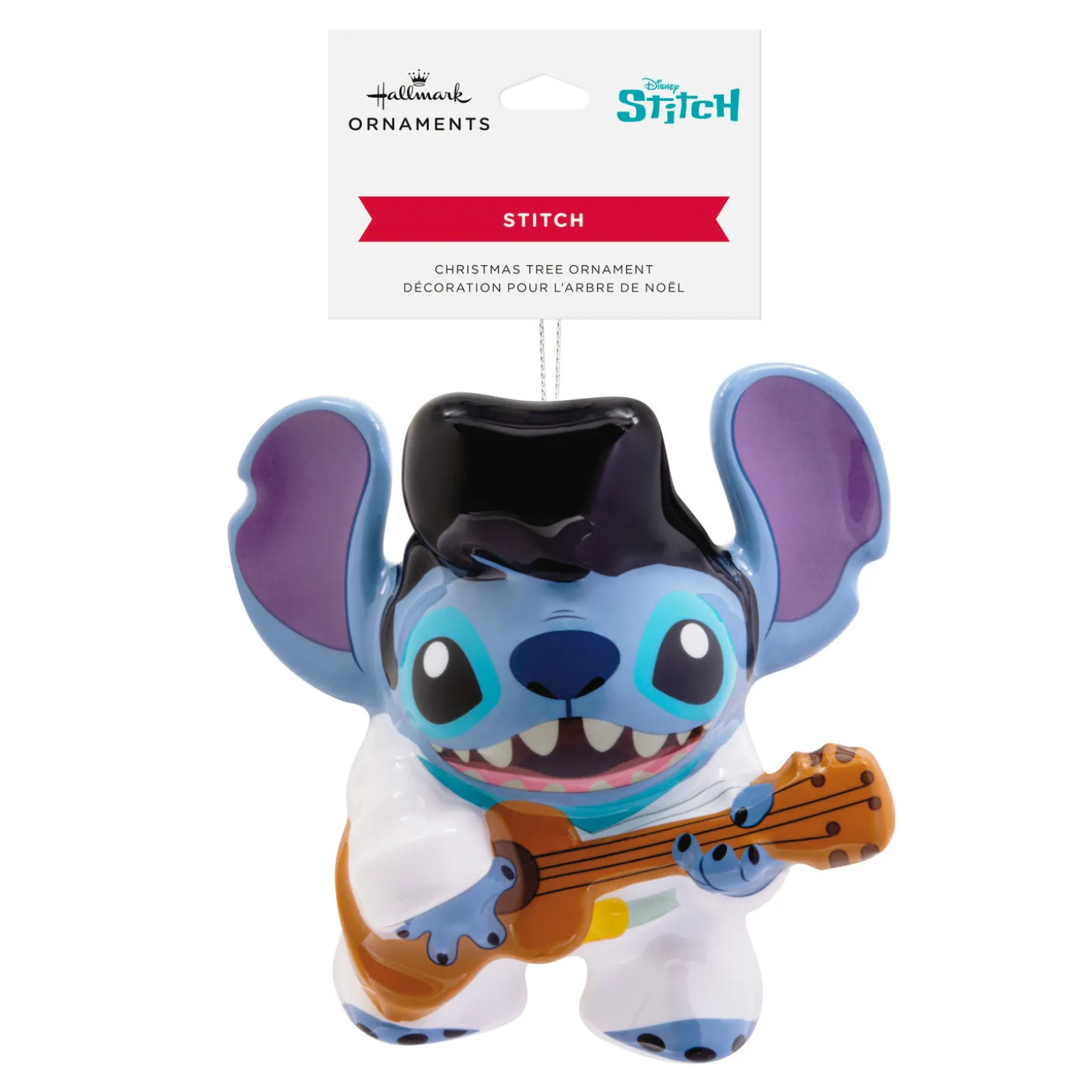 Disney Stitch Rock Star Stitch Shatterproof Hallmark Ornament