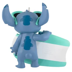 Disney Stitch With Surfboard Personalized Ornament, Custom Text
