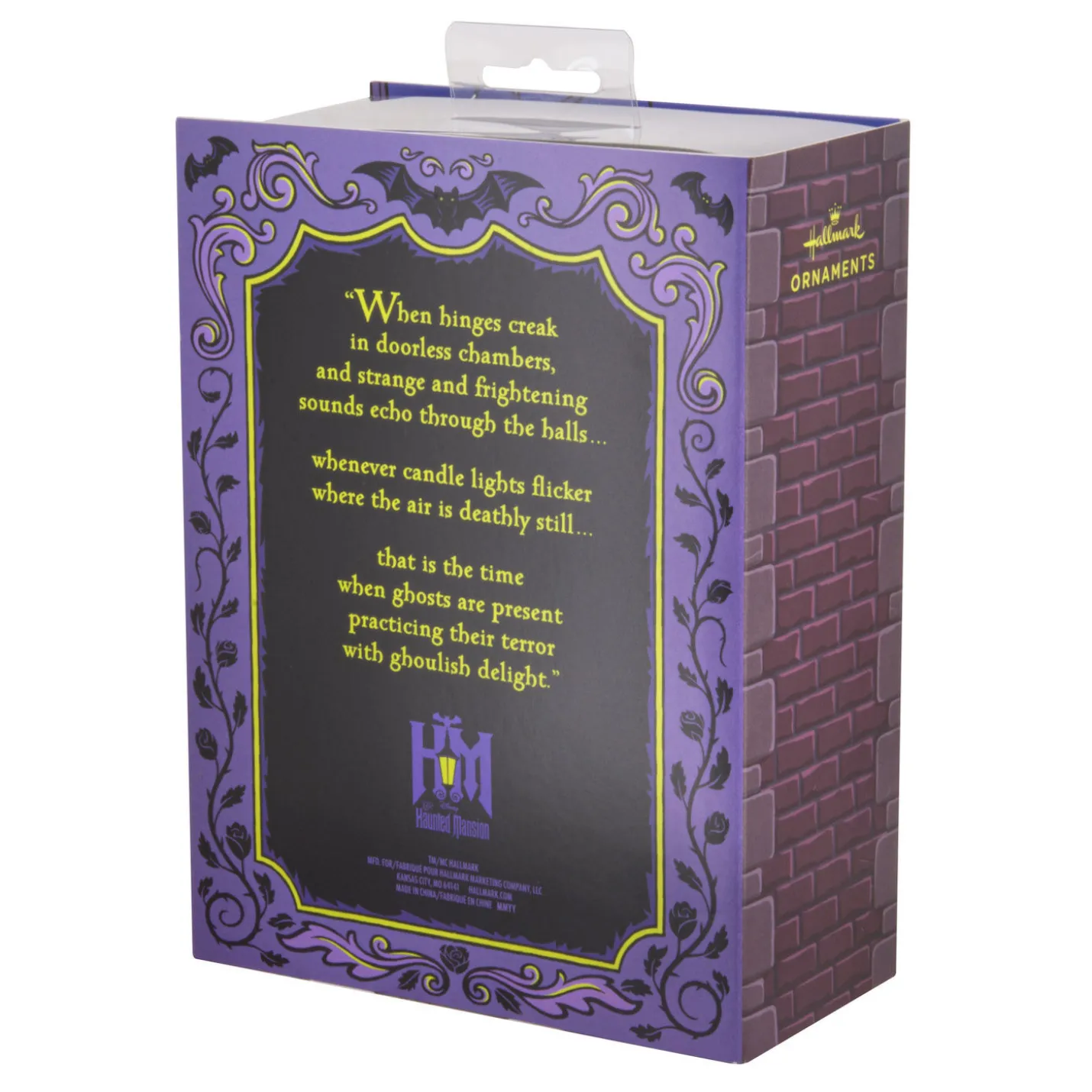 Disney The Haunted Mansion Caretaker and Dog Hallmark Ornaments, Set of 2