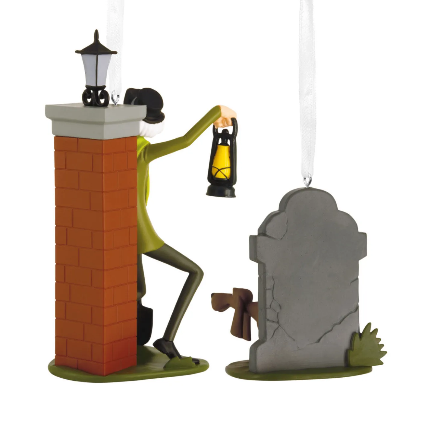 Disney The Haunted Mansion Caretaker and Dog Hallmark Ornaments, Set of 2