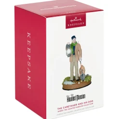 Disney The Haunted Mansion Collection The Caretaker and His Dog Ornament With Light and Sound