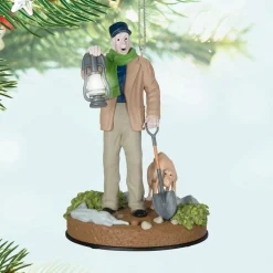 Disney The Haunted Mansion Collection The Caretaker and His Dog Ornament With Light and Sound