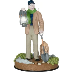 Disney The Haunted Mansion Collection The Caretaker and His Dog Ornament With Light and Sound