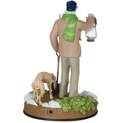 Disney The Haunted Mansion Collection The Caretaker and His Dog Ornament With Light and Sound