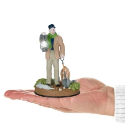 Disney The Haunted Mansion Collection The Caretaker and His Dog Ornament With Light and Sound