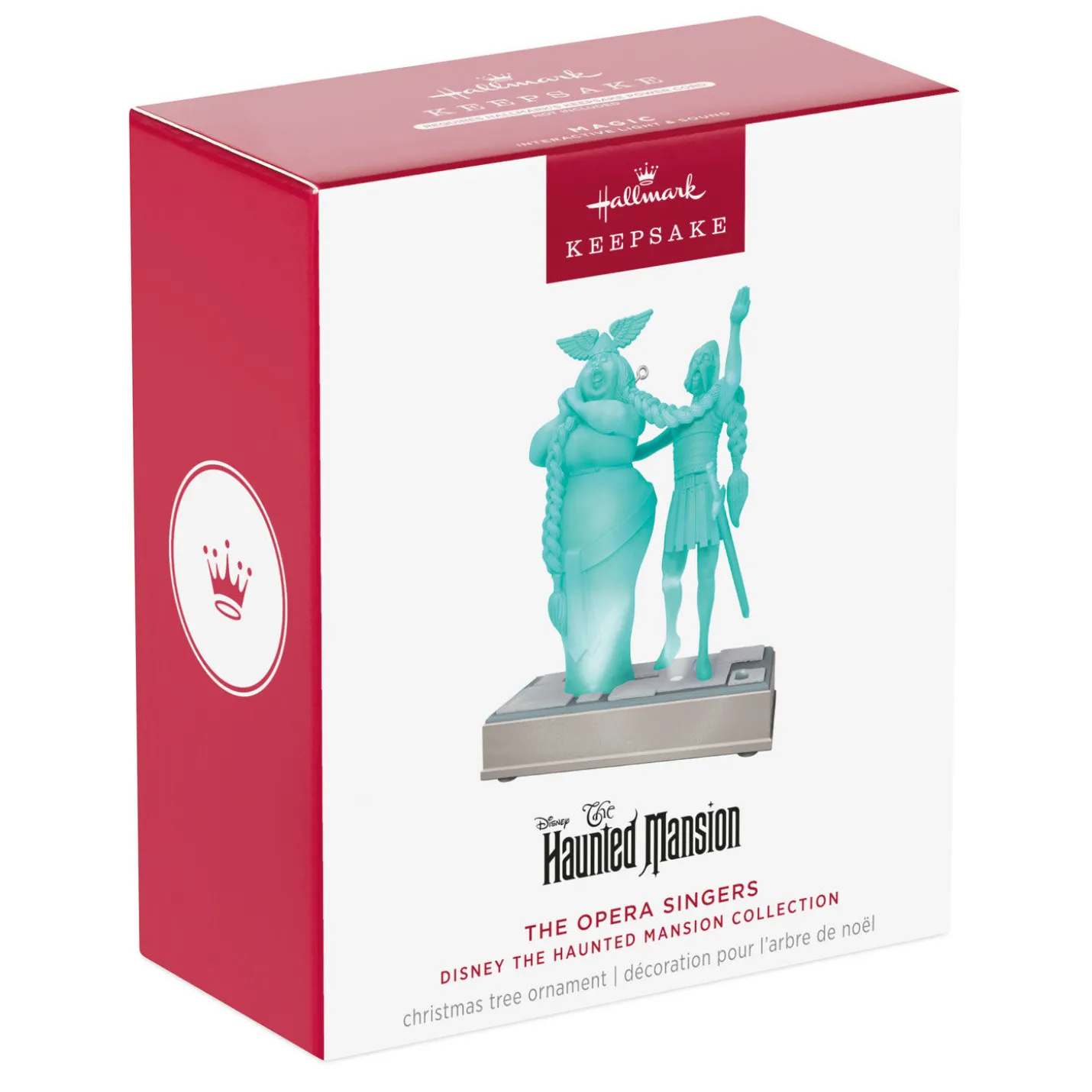 Disney The Haunted Mansion Collection The Opera Singers Ornament With Light and Sound