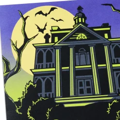 Disney The Haunted Mansion Welcome Foolish Mortals Musical Pop-Up Halloween Card with Light
