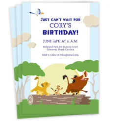 Disney The Lion King Just Can’t Wait Birthday Invitation