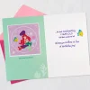 Disney The Little Mermaid First Birthday Card for Girl With Sticker