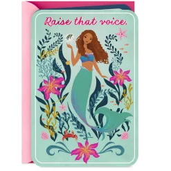 Disney The Little Mermaid Raise That Voice Birthday Card