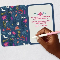 Disney The Little Mermaid Raise That Voice Birthday Card
