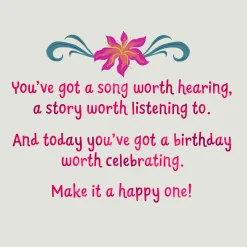 Disney The Little Mermaid Raise That Voice Birthday Card