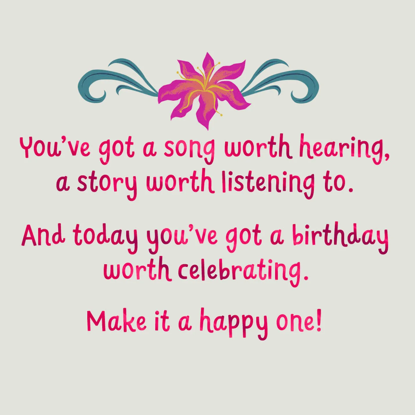 Disney The Little Mermaid Raise That Voice Birthday Card