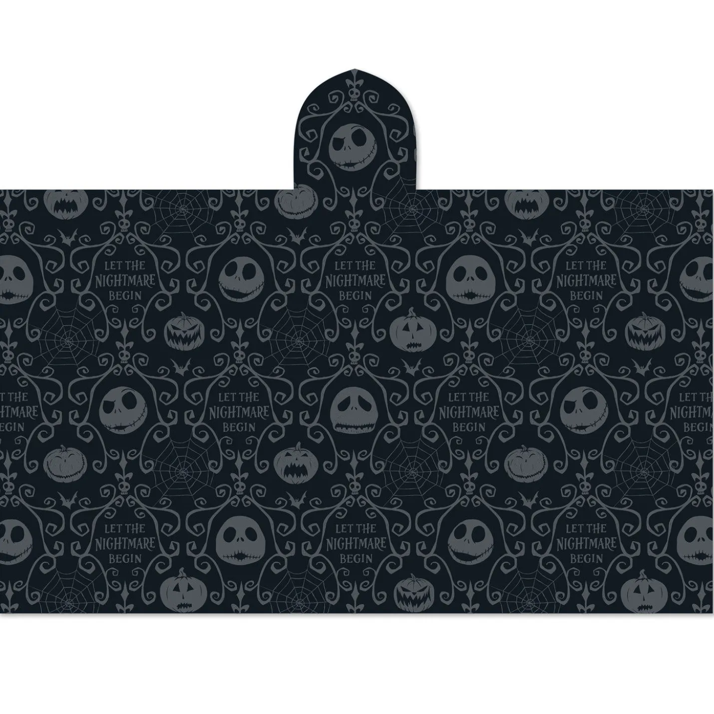 Disney Tim Burton's The Nightmare Before Christmas Jack Skellington Hooded Blanket