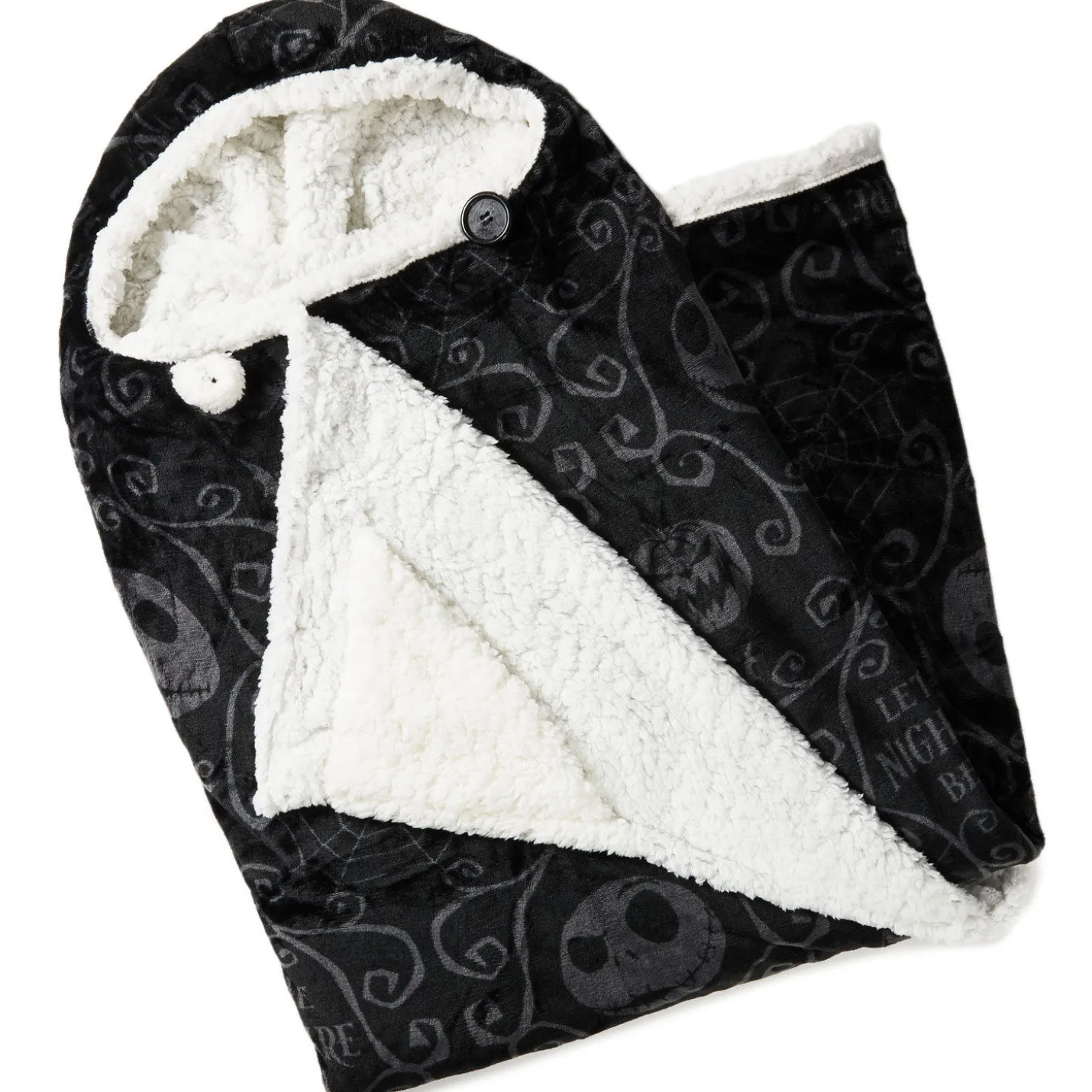 Disney Tim Burton's The Nightmare Before Christmas Jack Skellington Hooded Blanket